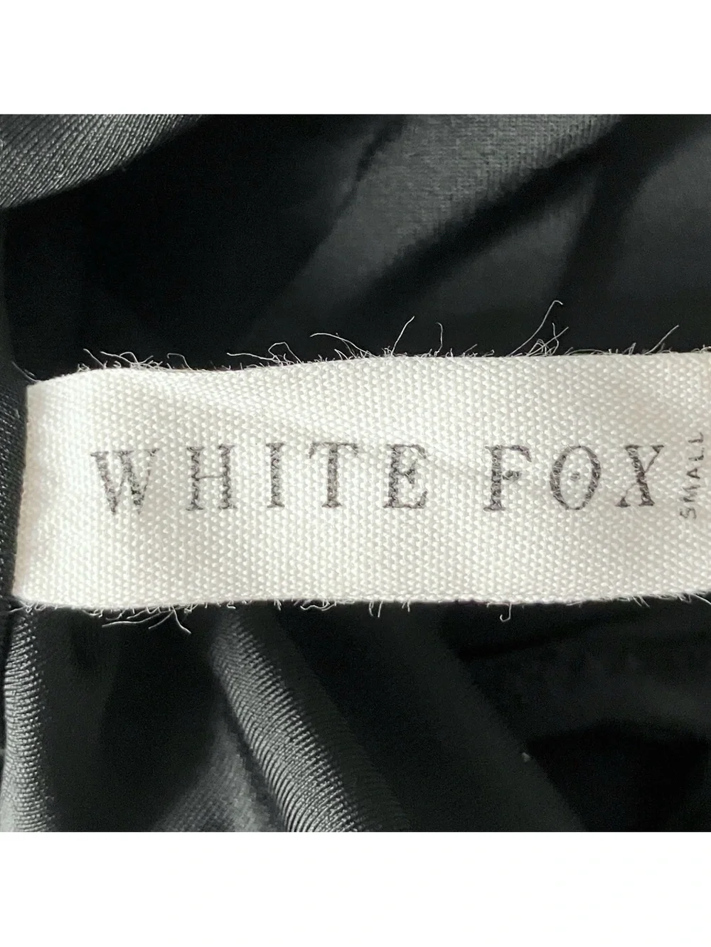 White Fox Black High-Cut One-Piece Swimsuit w/Adjustable Tie Straps Women’s SM